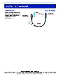 Foal/Calf I.V. Extension Set 7