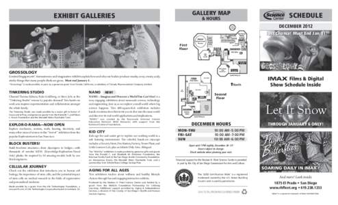 GALLERY MAP  EXHIBIT GALLERIES SCHEDULE