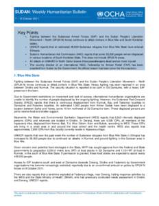 Microsoft Word - OCHA Sudan Weekly Humanitarian Bulletin[removed]October 2011 MC.doc