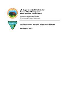 US Department of the Interior Bureau of Land Management Battle Mountain District Office Resource Management Plan and Environmental Impact Statement