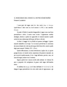 IL NOME GRECO DEL SOGNO E IL NEUTRO INDOEUROPEO ROMANO LAZZERONI