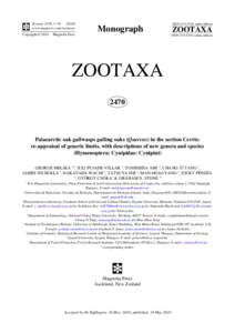 Zootaxa 2470: 1–[removed]www.mapress.com / zootaxa/ Copyright © 2010 · Magnolia Press ISSN[removed]print edition)