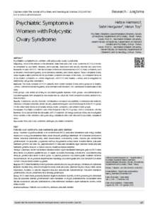 Research / Araştırma  Düşünen Adam The Journal of Psychiatry and Neurological Sciences 2013;26:[removed]