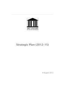 Strategic Plan (2012–[removed]August 2012 9 August 2012