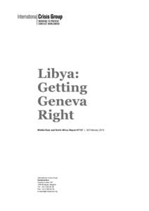 Microsoft Word[removed]Libya - Getting Geneva Right