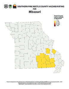 NIDRM[removed]Southern Pine Beetle county hazard rating map for Missouri