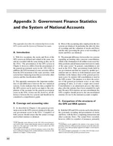 Government Finance Statistics Manual--Appendix 3