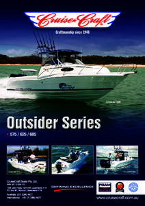 CruiseCraft Boats Pty. Ltd. ABN: 1308 Lytton Road, Hemmant, Queensland 4174