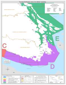 Tsunami Notification Zone D for Brish Columbia