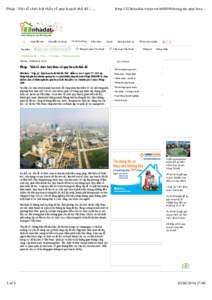 Pháp - Việt tổ chức hội thảo về quy hoạch thủ đô | ...  Nhà đất bán Nhà đất cho thuê