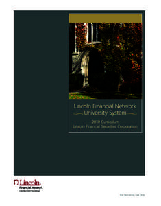 Lincoln Financial Network University System d  d