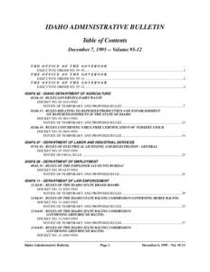 Pete T. Cenarrusa / Government / Law / Idaho / United States Senate / Docket