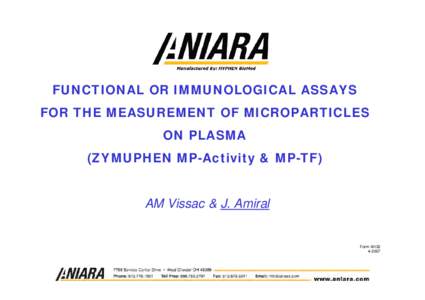 DOSAGE FONCTIONNEL MICROPARTICULES