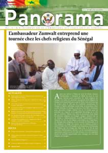 N° 138 > Mai-JuinL’ambassadeur Zumwalt entreprend une tournée chez les chefs religieux du Sénégal  L’ambassadeur Zumwalt avec le Khalife Général