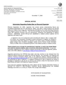 Smoking / 111th United States Congress / Family Smoking Prevention and Tobacco Control Act / Cigarette / Cigar / Tobacco industry / Regulation of tobacco by the U.S. Food and Drug Administration / Tobacco / Human behavior / Addiction