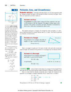 Rectangle / Parallelogram / Triangle / Perimeter / Pythagorean theorem / Trapezoid / Square / Circle / Radius / Geometry / Quadrilaterals / Area