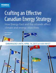 Canadian Energy Strategy Working Group, Council of the Federation, April 2015 v9 FINAL-rf