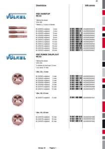 44 EAN nummer Omschrijving  HSS HANDTAP