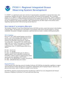 Environmental data / Earth / Physical geography / Environment / National Ocean Service / Alliance for Coastal Technologies / Oceanography / Integrated Ocean Observing System / National Oceanic and Atmospheric Administration