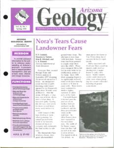 • Vol. 28, No.1 Spring 1998 ARIZONA GEOLOGICAL SURVEY