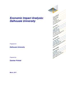 Economic Impact Analysis: Dalhousie University Prepared for:  Dalhousie University