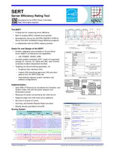 Load / Computing / Benchmark / Server / System software / Thought / Evaluation / Server Efficiency Rating Tool / Standard Performance Evaluation Corporation