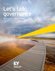 Let’s talk governance | Issue 7