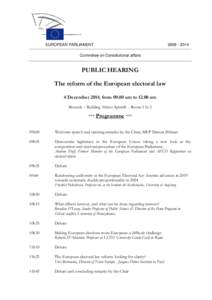 EUROPEAN PARLIAMENT[removed]Committee on Constitutional affairs