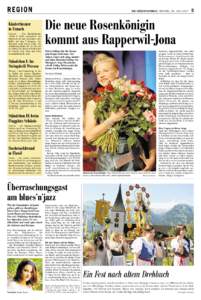 REGION Kindertheater in Uznach Uznach. – Das Kindertheater «Wüst & Wild» präsentiert am Mittwoch, 20. Juni, das Stück «Der