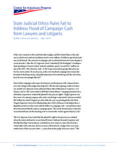 Legal procedure / State governments of the United States / Caperton v. A.T. Massey Coal Co. / Michael Gableman / Wisconsin Supreme Court / Conflict of interest / State court / Supreme Court of the United States / Supreme Court of Appeals of West Virginia / Legal ethics / Law / Judicial disqualification