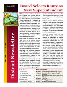 District Newsletter  TONGANOXIE USD 464 June 2014