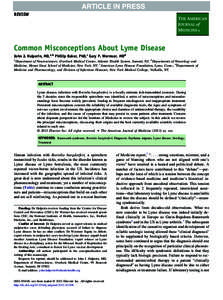 Common Misconceptions About Lyme Disease