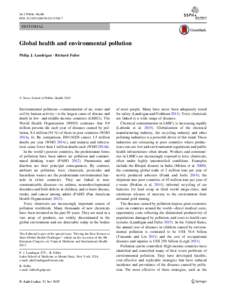 Health / Global health / Earth / World / Air pollution / Pollution / Richard Fuller / Philip J. Landrigan / Disease burden / World Health Organization / Environmental policy / Non-communicable disease