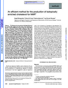 Supplemental Material can be found at: http://www.jlr.org/content/suppl[removed]jlr.D014209.DC1 .html methods An efficient method for the production of isotopically