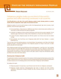 United Nations Secretariat / Indigenous rights / Indigenous peoples of the Americas / Indigenous education / Traditional knowledge / Indigenous peoples by geographic regions / Indigenous Peoples of Africa Co-ordinating Committee / Indigenous peoples of Africa / Americas / United Nations Economic and Social Council / United Nations Permanent Forum on Indigenous Issues