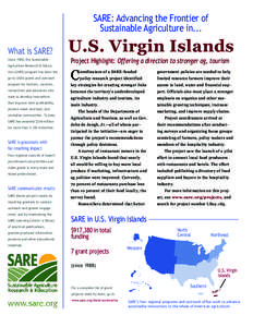 SARE: Advancing the Frontier of Sustainable Agriculture in... What is SARE? Since 1988, the Sustainable Agriculture Research & Education (SARE) program has been the go-to USDA grants and outreach