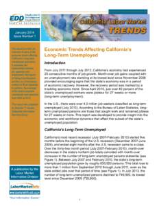 January 2014 Issue Number 1 This report provides an overview of some of the economic trends affecting