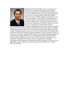 Jun Fan (S’97-M’00-SM’06-F’16) received his B.S. and M.S. degrees in Electrical Engineering from Tsinghua University, Beijing, China, in 1994 and 1997, respectively. He received his Ph.D. degree in Electrical Eng