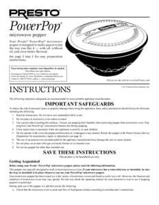 PowerPop  ® microwave popper