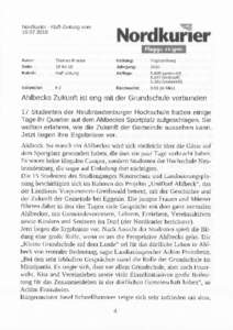 Nordkurier - Haff-Zeitung  vom