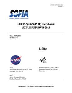 SCI-US-REP-SW08-2018 revision C SOFIA Spot (SSPOT) Users Guide SCI-US-REP-SW08-2018 Date: [removed]