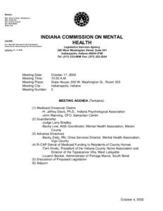 Members Rep. Susan Crosby, Chairperson Rep. Cindy Noe Sen. Connie Lawson Sen. Mark Blade Bryan Lett