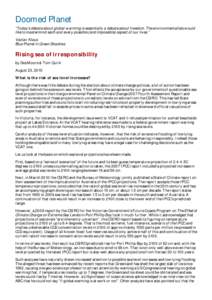 Effects of global warming / Earth / Current sea level rise / IPCC Fourth Assessment Report / Global warming / IPCC Third Assessment Report / Greenland ice sheet / Ice sheet / Avoiding dangerous climate change / Climate change / Environment / Intergovernmental Panel on Climate Change