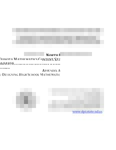 Common Core State Standards Initiative / Algebra / Curriculum / Mathematics education in the United States / Core-Plus Mathematics Project / Education / Mathematics education / Education reform