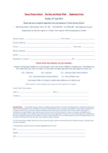 Tatura Primary School  Fun Run and Family Walk Registration Form