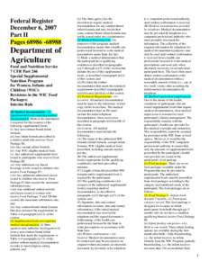 Federal assistance in the United States / United States Department of Agriculture / Human development / WIC / Breast milk / Breastfeeding / Infant formula / Milk allergy / Baby food / Infant feeding / Medicine / Food and drink