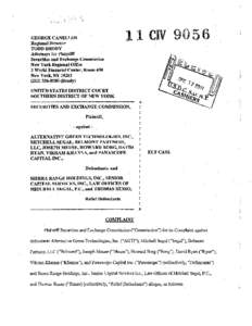 SEC Complaint: Alternative Green Technologies, Inc., Mitchell Segal, Belmont Partners, LLC, Joseph Meuse, Howard Borg, David Ryan, Vikram Khanna, and Panascope Capital Inc., Defendants, and Sierra Range Holdings, Inc., S