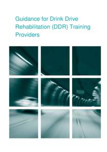 Guidance for Drink Drive Rehabilitation (DDR) Training Providers Department for Transport Professional Skills for delivering the DDR training scheme