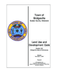 Town of Bridgeville (Del.) Land Use and Development Code