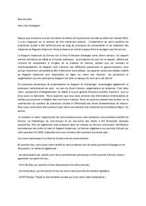 Mot de la fin Henk Van Hootegem Depuis que le Service a choisi de traiter du thème de la protection sociale au début de l’année 2012, il a pu s’appuyer sur le soutien de très nombreux acteurs. L’importance de n